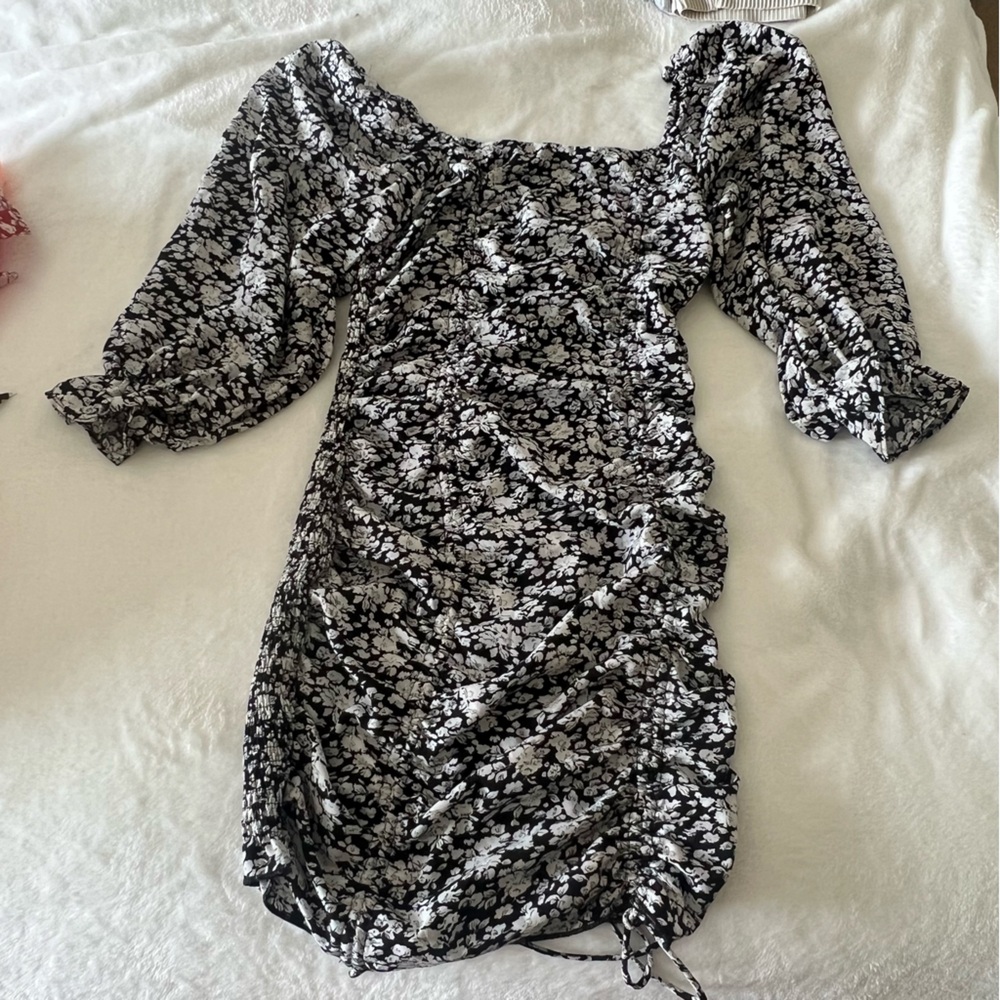 Floral Puff Sleeve Dress